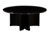 Click to swap image: &lt;strong&gt;Oberon Eclipse Marble Coffee Table -Black/Matt Dark Oak&lt;/strong&gt;&lt;/br&gt;Dimensions: 900 Dia x H380mm